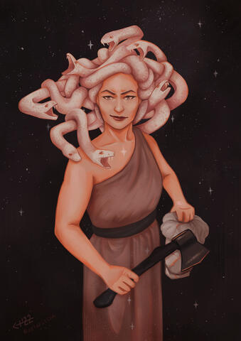 Medusa - Take Back Your Story. Personal digital painting.